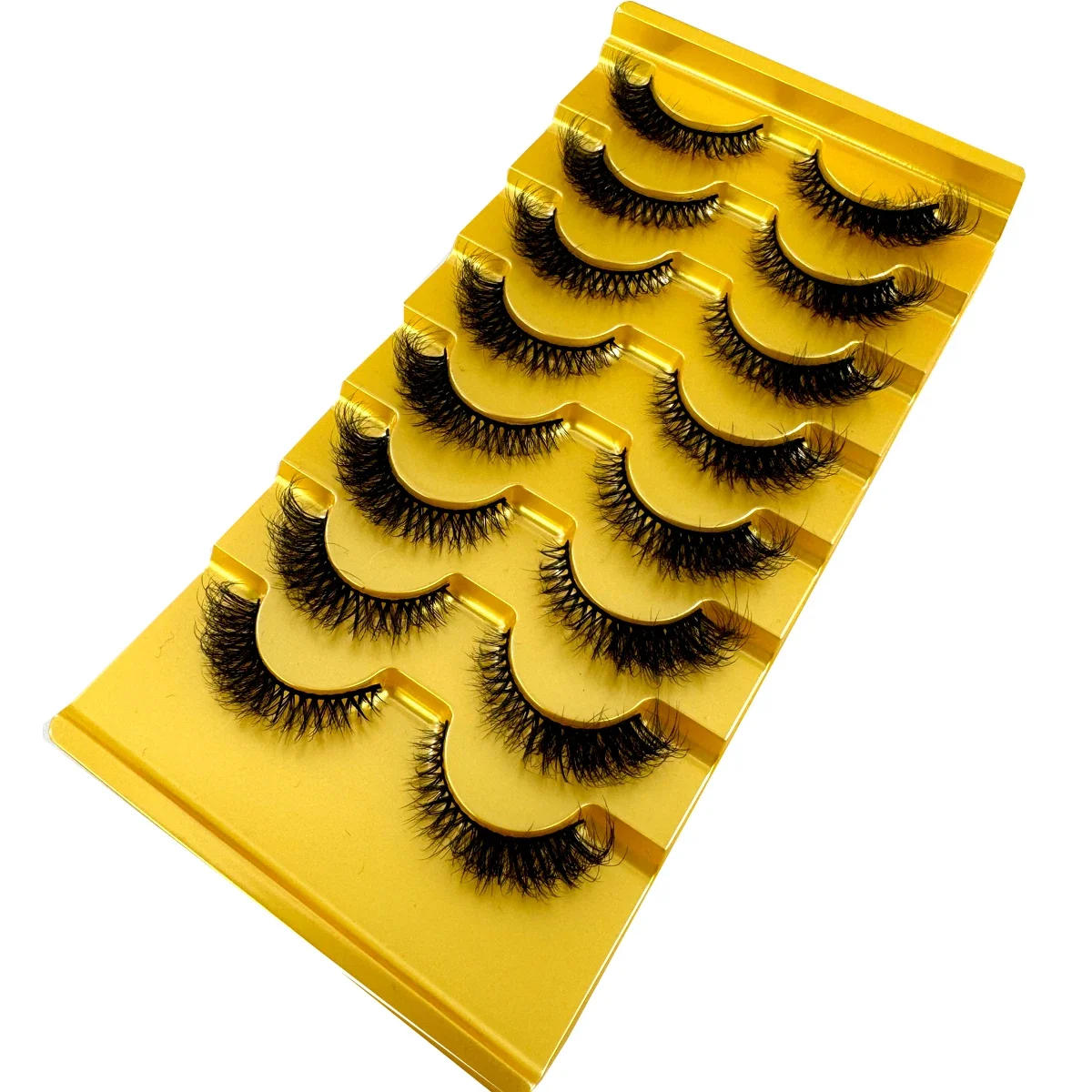 Новые накладные ресницы AMSDCN – обзор и цена Eyelash Extension Cat Eye Wispy