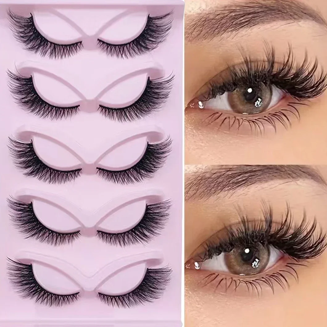 5 пар, накладные ресницы «коша – обзор и цена Eyelash Extension Cat Eye Wispy