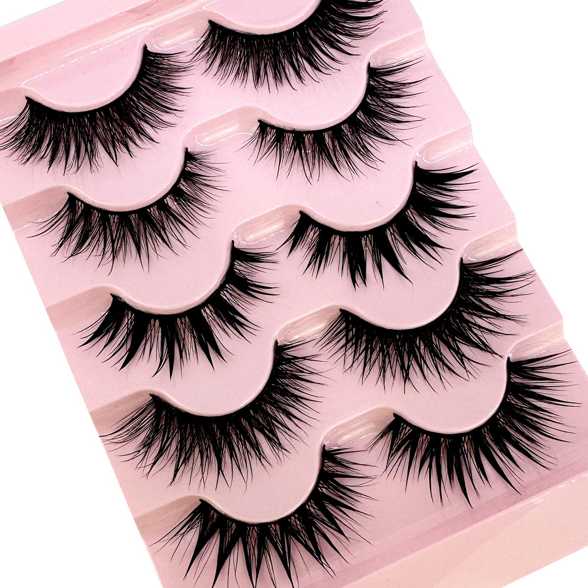 НОВЫЕ 5 пар ресниц, манга, тон – обзор и цена Refill Eyelash Extension