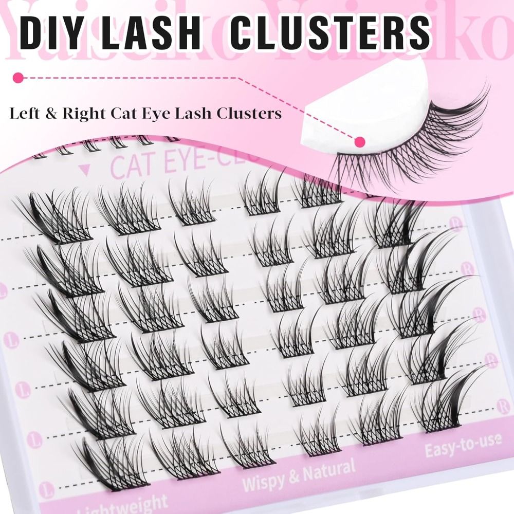 Новые 3D самоклеящиеся ресницы – обзор и цена Eyelash Extension Cat Eye Wispy