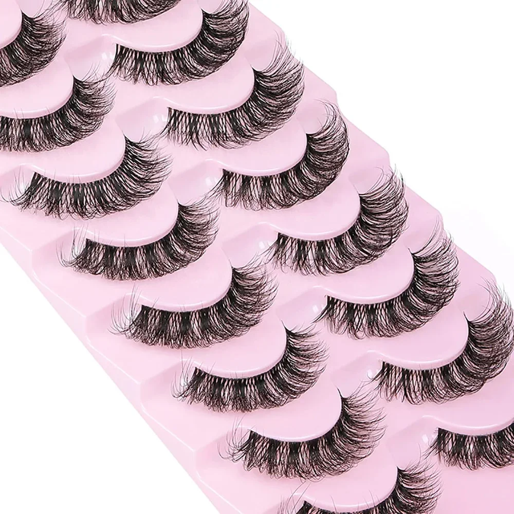 10 пар накладных ресниц 6D, су – обзор и цена Eyelash Extension Cat Eye Wispy