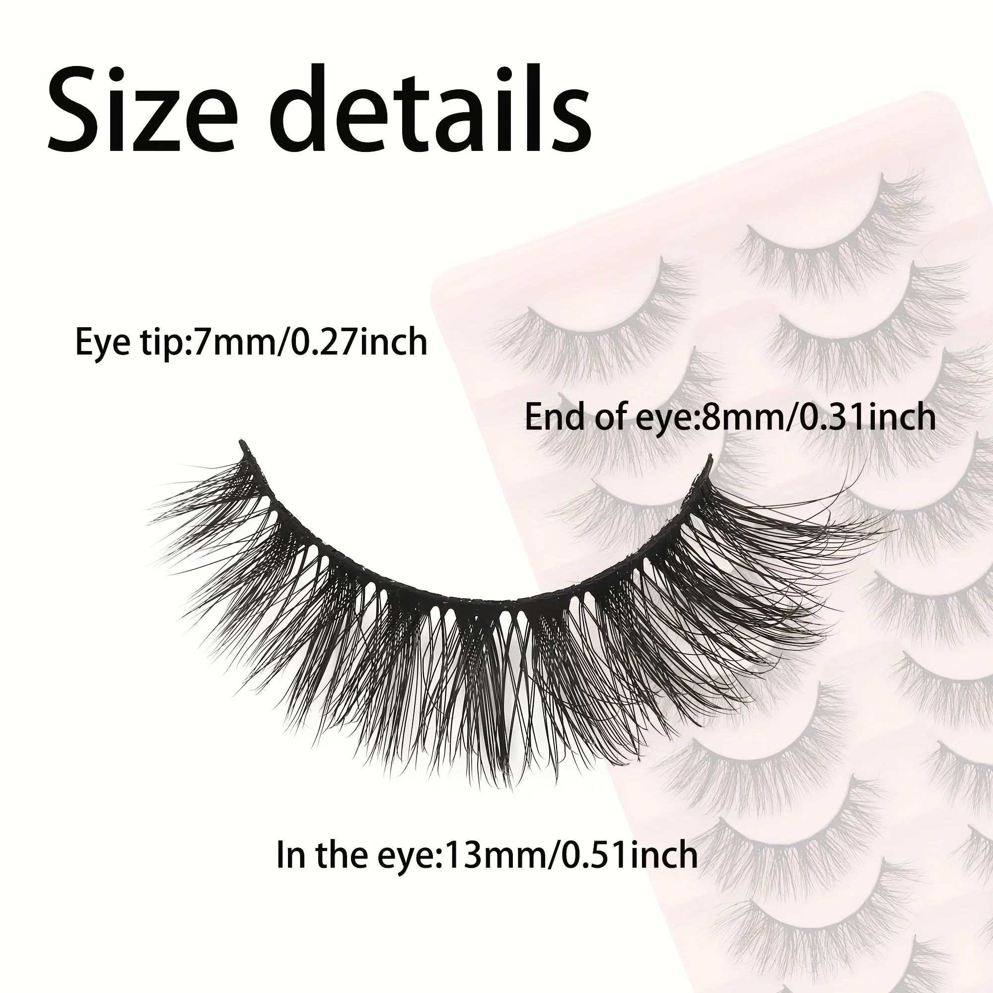 Натуральные пушистые накладные – обзор и цена Eyelash Extension Cat Eye Wispy