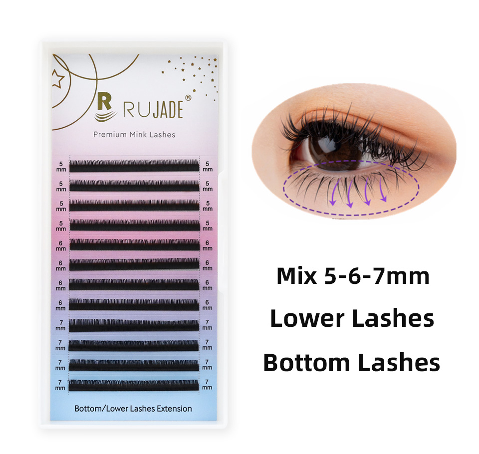 Смесь нижних ресниц 5, 6, 7 мм – обзор и цена Eyelash Extension C Curl