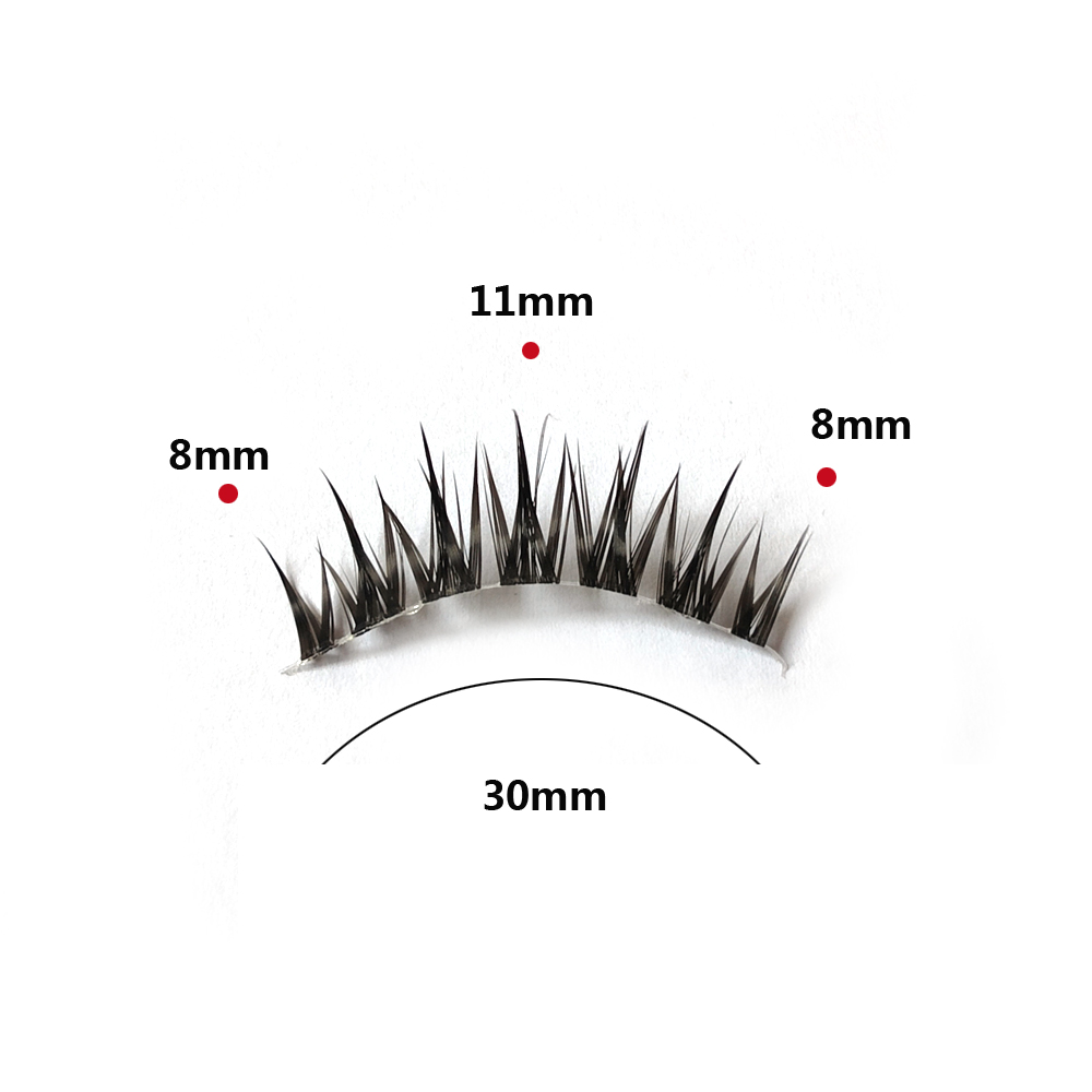 Натуральные накладные ресницы  – обзор и цена Eyelash Extension Cat Eye Wispy