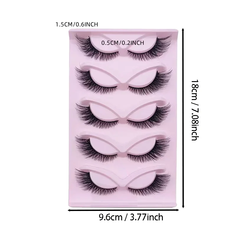 5 пар, накладные ресницы «коша – обзор и цена Eyelash Extension Cat Eye Wispy