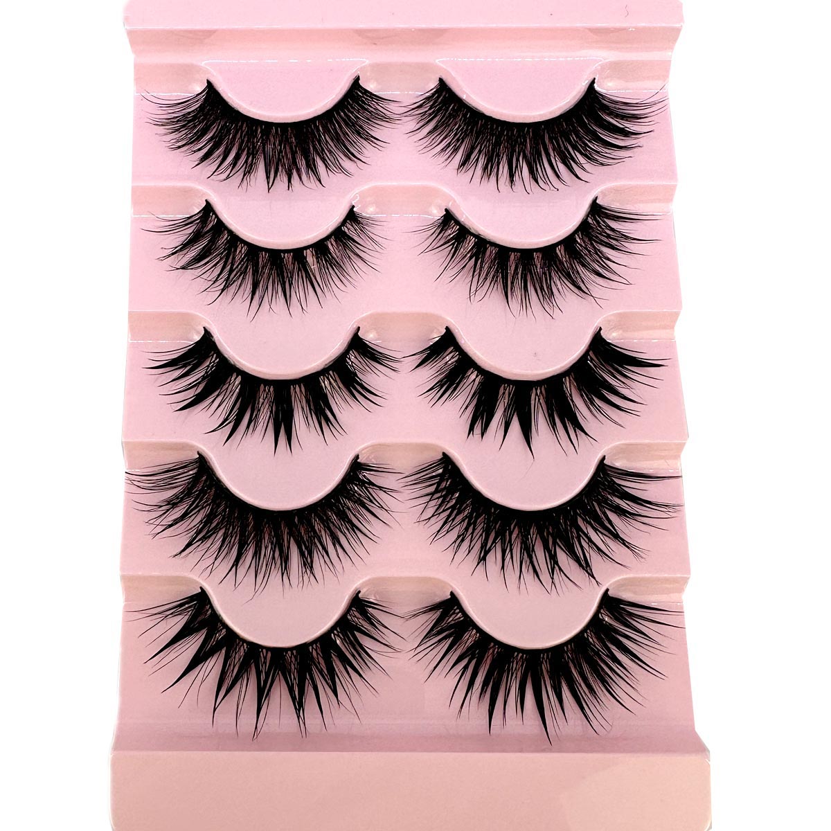 НОВЫЕ 5 пар ресниц, манга, тон – обзор и цена Eyelash Extension Wet Look