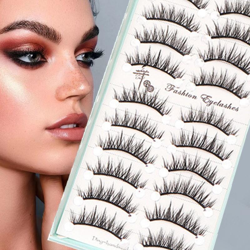 10 пар натуральных длинных пуш – обзор и цена Eyelash Extension Cat Eye Wispy