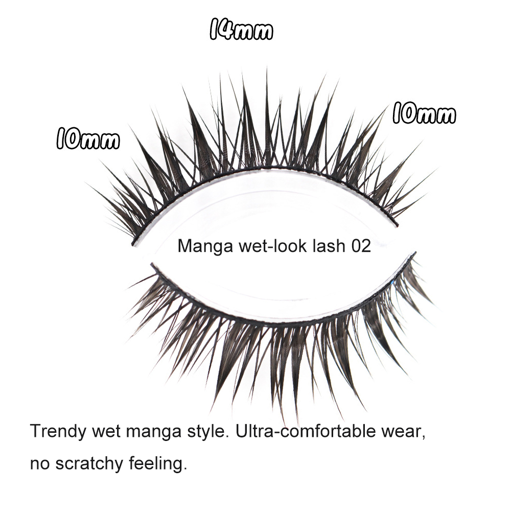 Накладные ресницы Manga Wet Lo – обзор и цена Eyelash Extension Wet Look