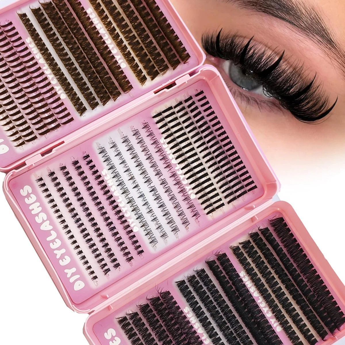 Набор накладных ресниц AMSDCN  – обзор и цена Eyelash Extension Wet Look